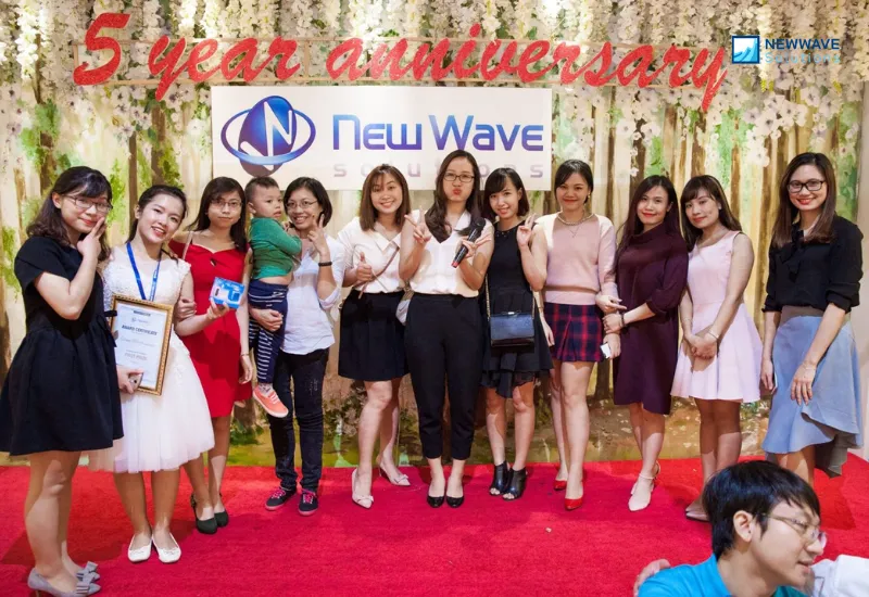 Newwave Solutions’ 5th Year Anniversary - The First Cornerstone 3 Newwave Solutions’ staff at the 5th year anniversary