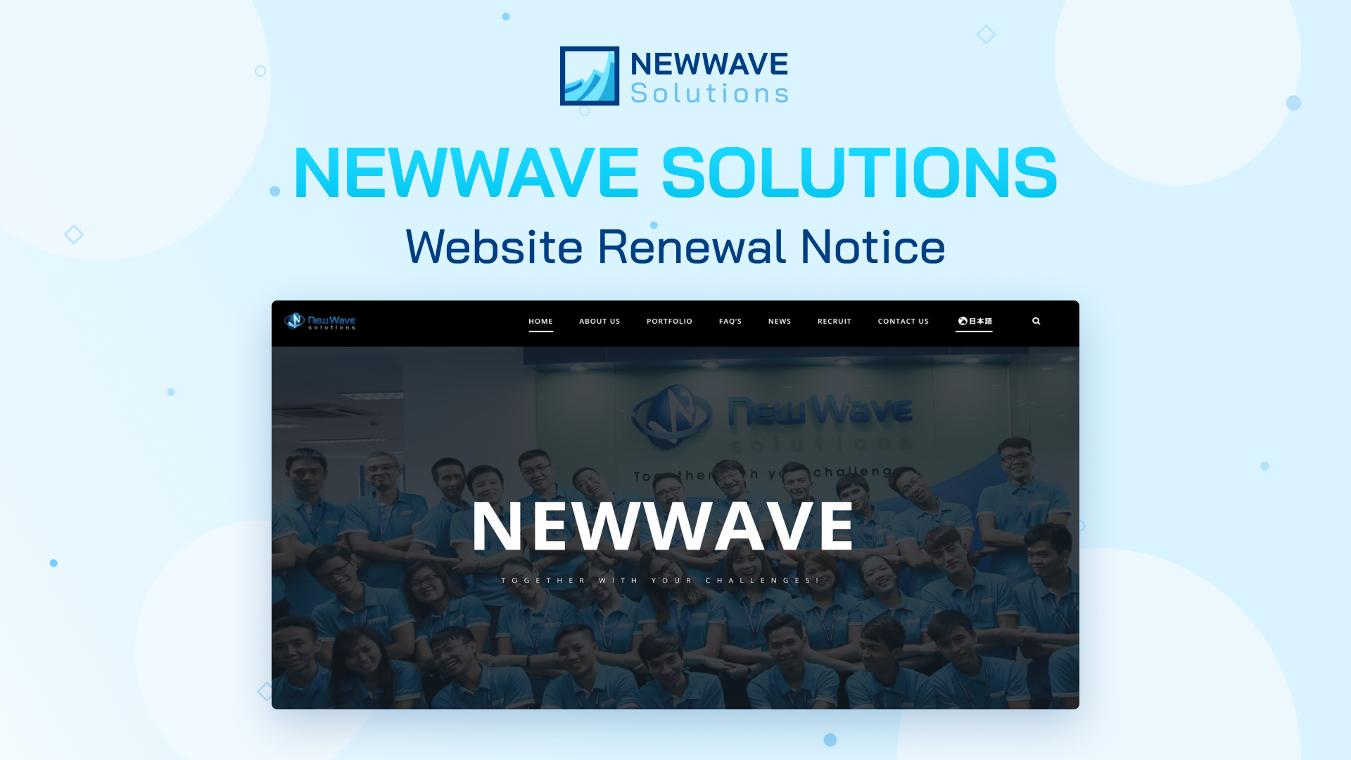 Newwave Solutions Website Renewal Notice