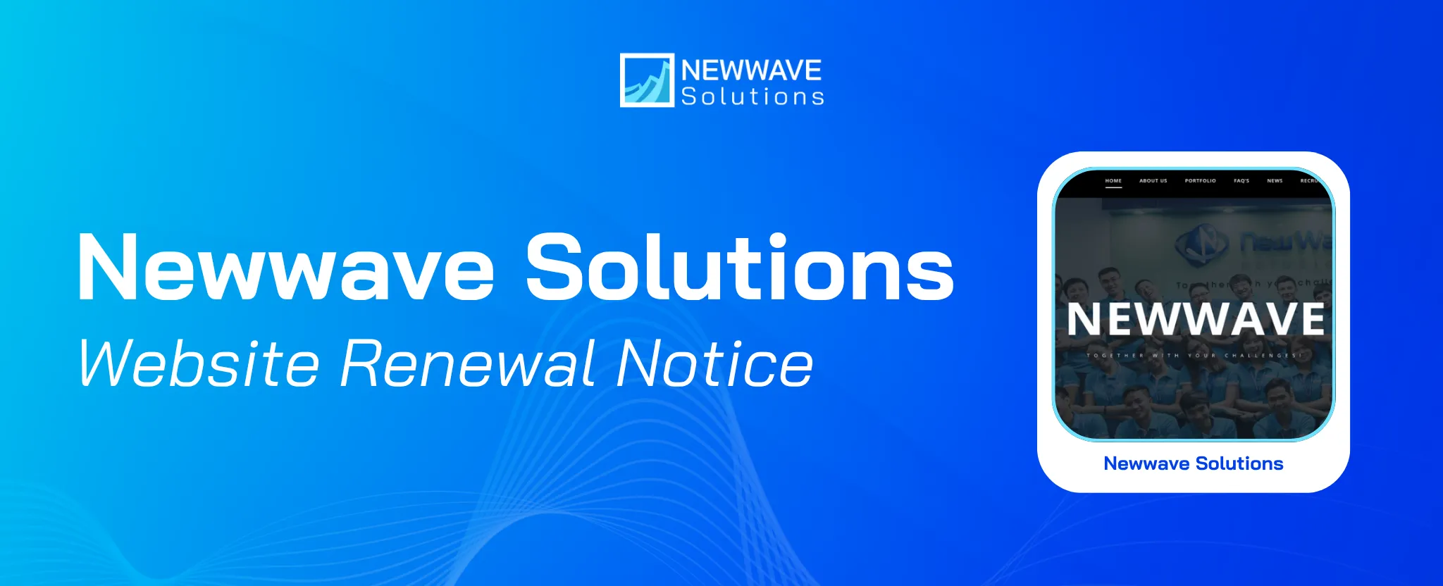 Newwave Solutions Announces the Launch of Its New Corporate Website on December 1, 2018