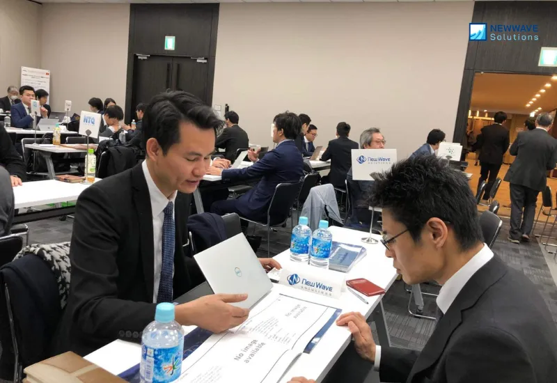 Newwave Solutions representative present our services to Japanese enterprises 