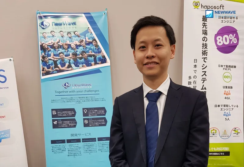 Newwave Solutions’ representative at Vietnam IT Day