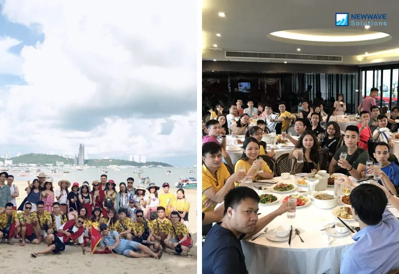This company trip is a good chance for Newwave Solutions' employees to know each other more