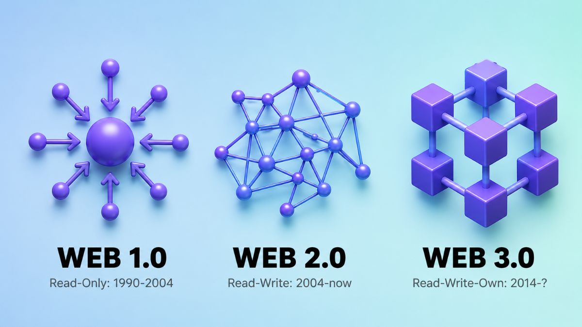 Web1 vs web2 vs web3