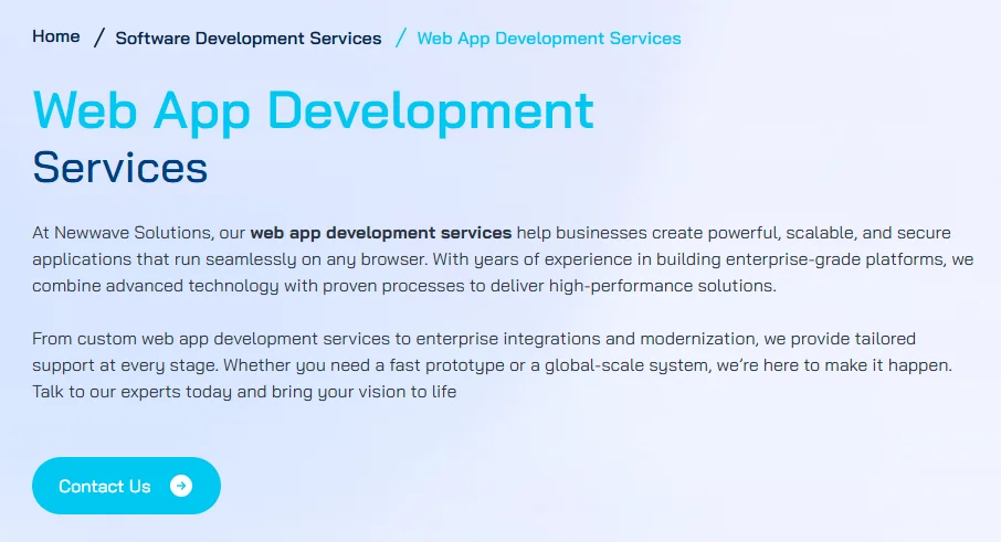 Web Application Development: Process, Frameworks & Best Practices 12 Partner with Newwave Solutions to implement your Web Application Development