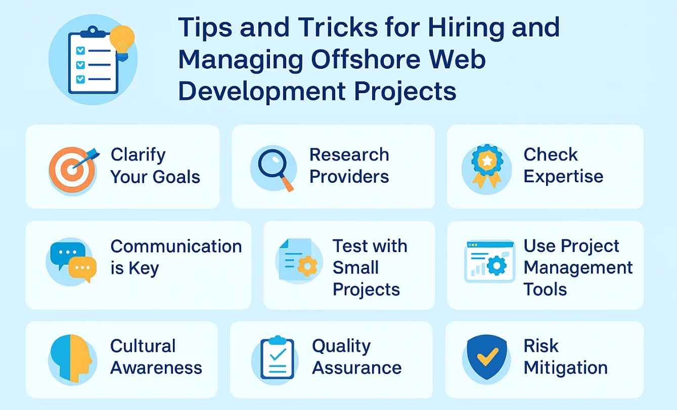 Tips and Tricks for Hiring and Managing Offshore Web Development Projects