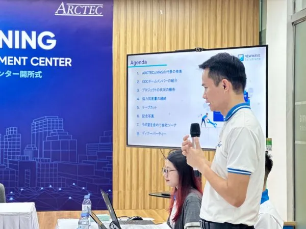 Mr. To Quang Duy, CEO of Newwave Solutions, shared his commitment to develop the project