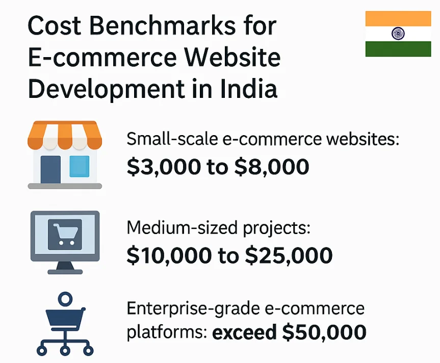 Cost Benchmarks for E-commerce Website Development in India
