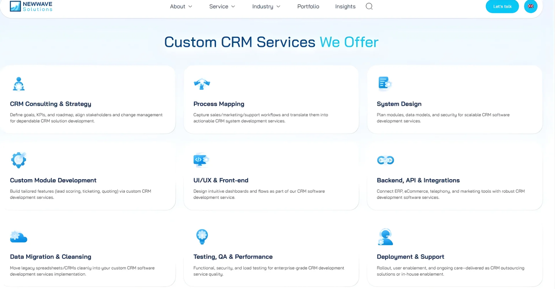 What Newwave Solutions CRM Services Deliver