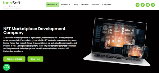 Innosoft Group: Expert NFT marketplace development services for a thriving NFT ecosystem