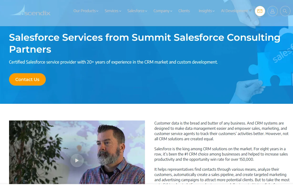 Ascendix Technologies Salesforce development services