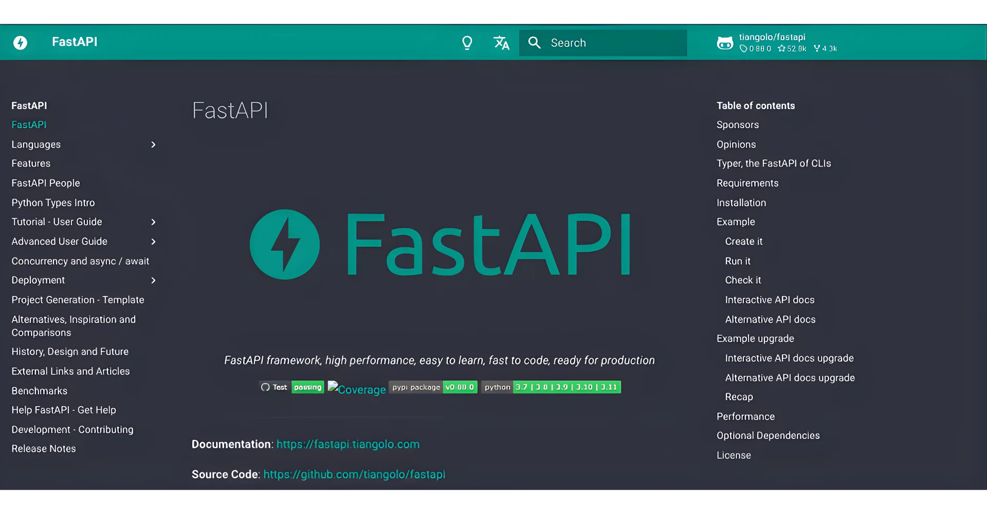 FastAPI framework