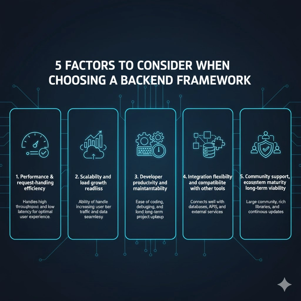 Factors to Consider When Choosing a Backend Framework