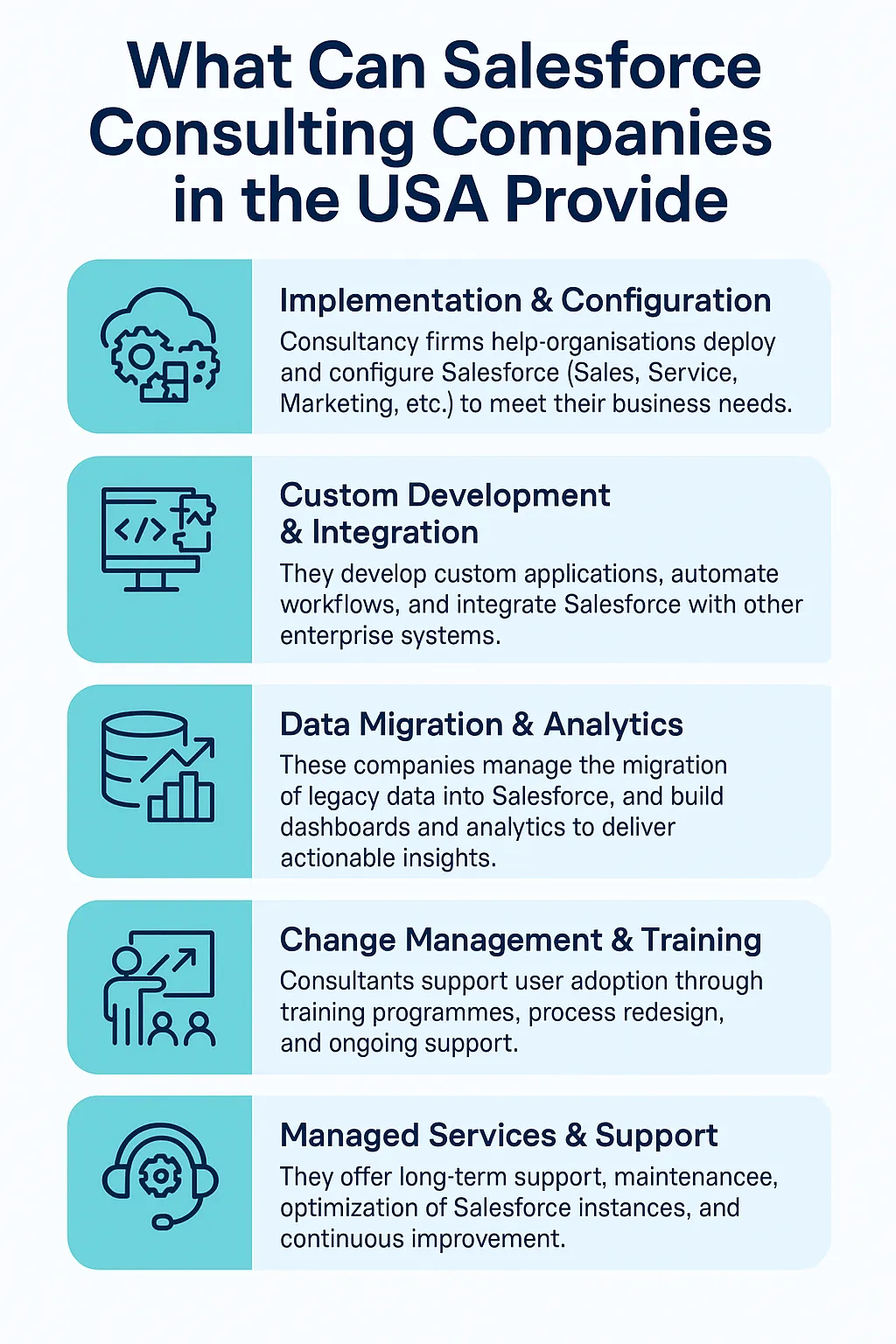 Top 5 Salesforce Consulting Companies in USA 9 What Can Salesforce Consulting Companies in the USA Provide