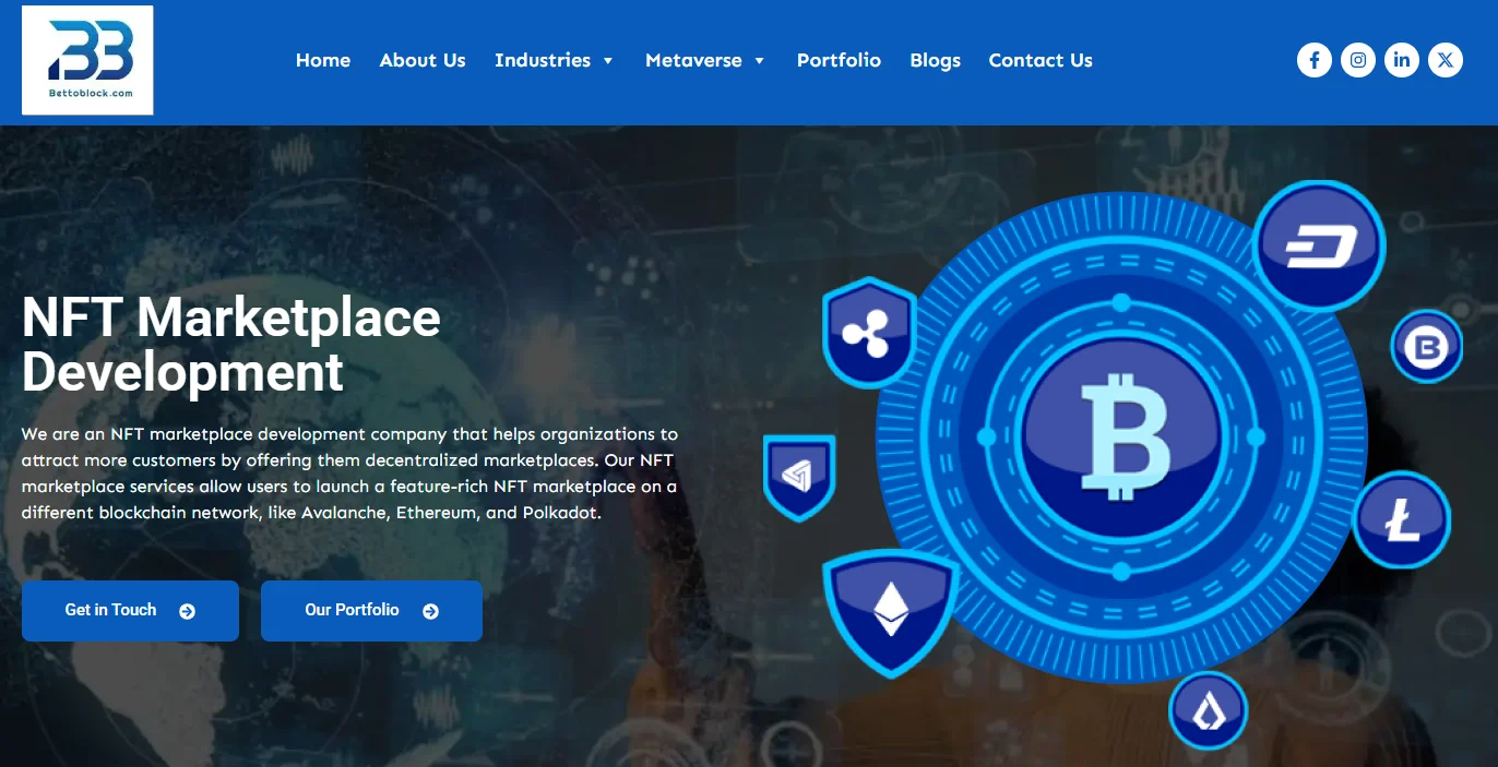 NFT Marketplace Development Company: Choose Partner(s) for your Blockchain Projects 12 Bettoblock - NFT Marketplace Development Company