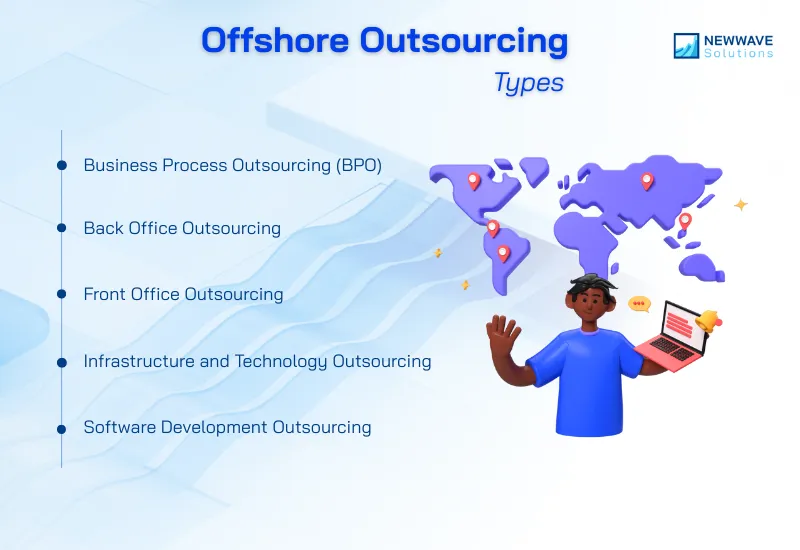 How many types of offshore outsourcing