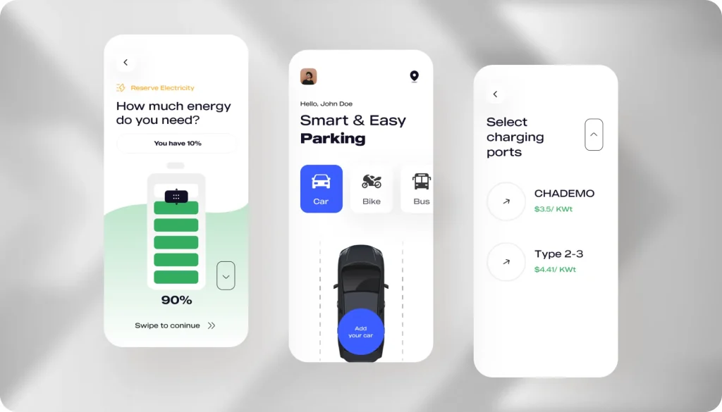 Smart parking app showcase 2