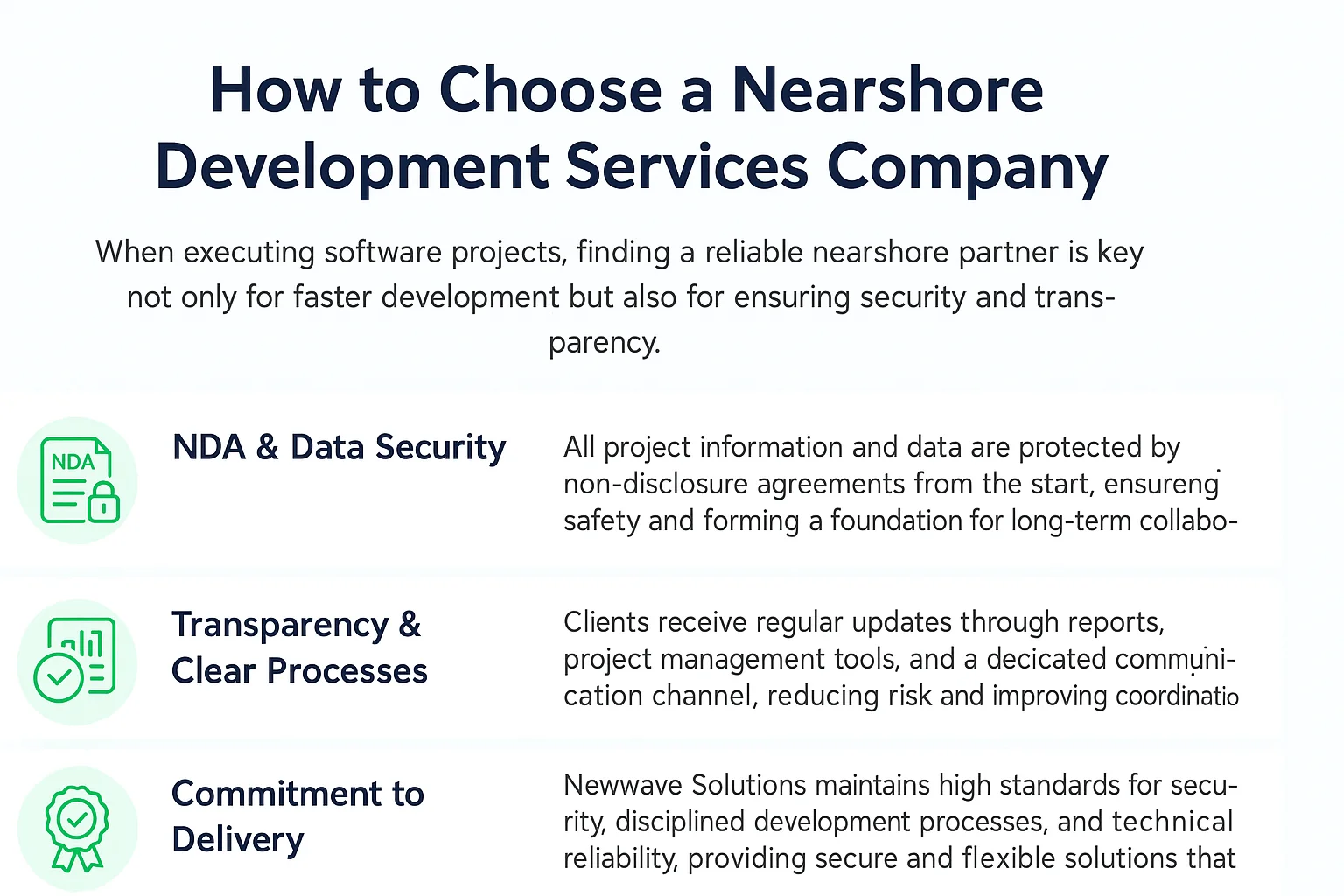 Nearshore Software Development Services for Business 6 How to choose a nearshore development services company