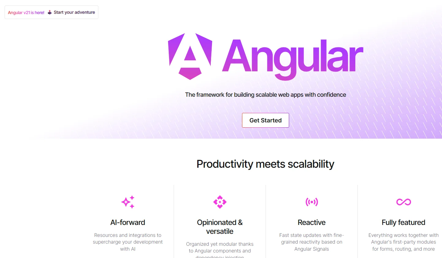 Angular is a front-end framework built by Google