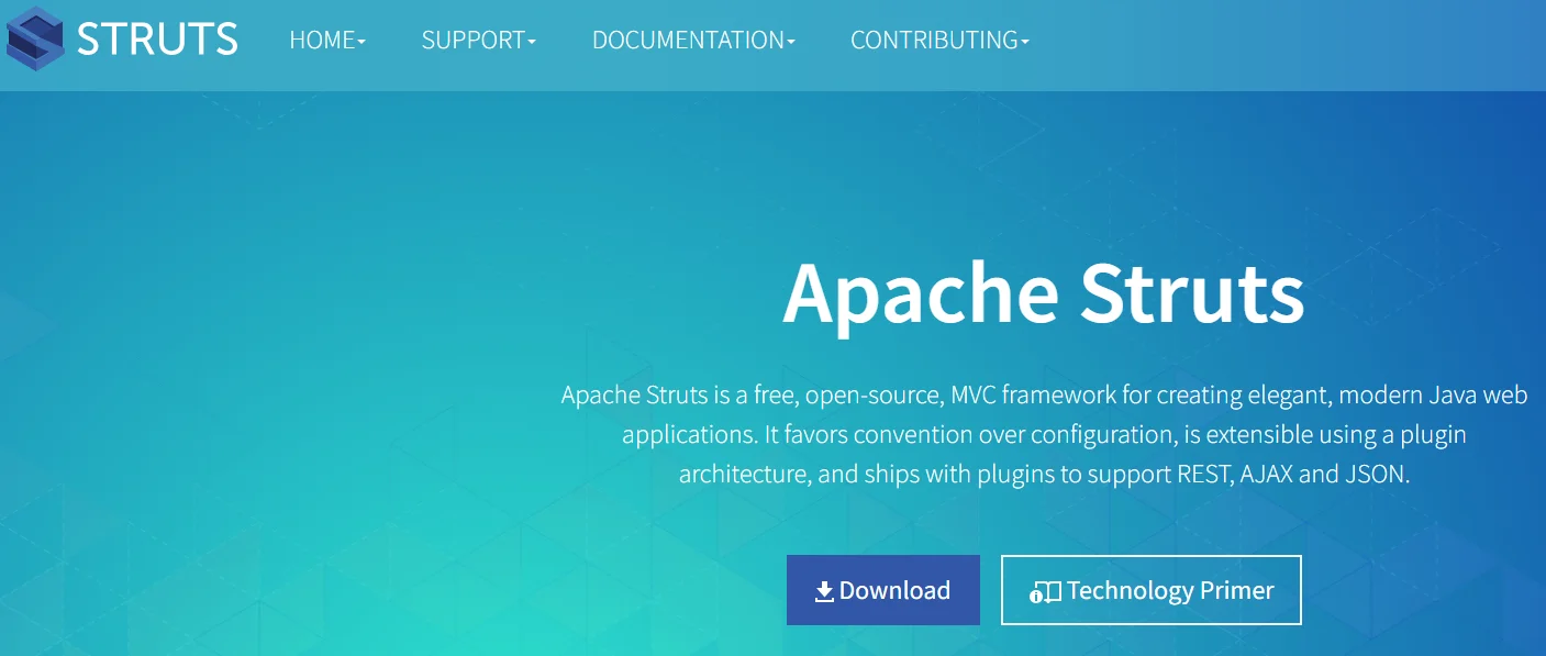 Apache Struts is an open-source, enterprise-level web application framework for Java 