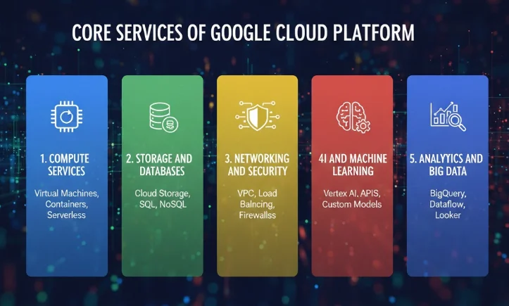What Is Google Cloud Platform? Benefits, Costs & Use Cases 4 Core Services of Google Cloud Platform
