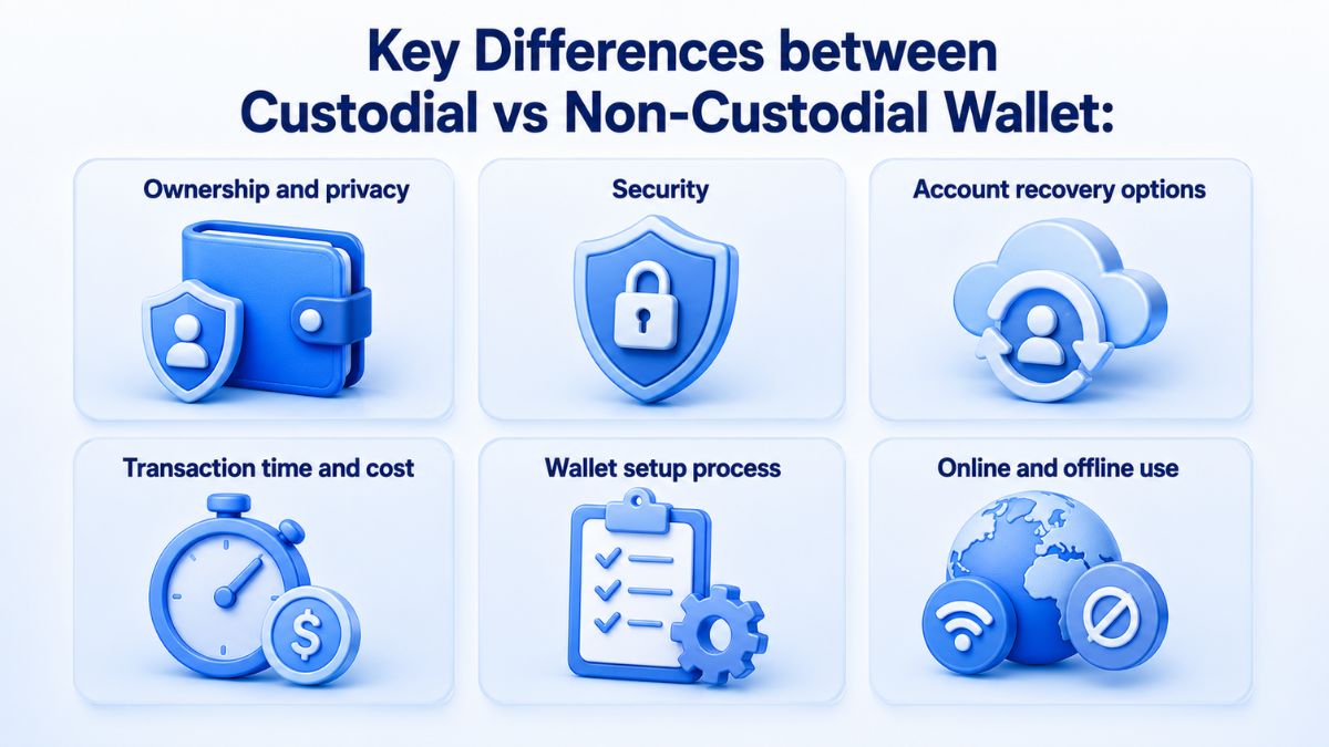 differences between custodial and non-custodial wallets