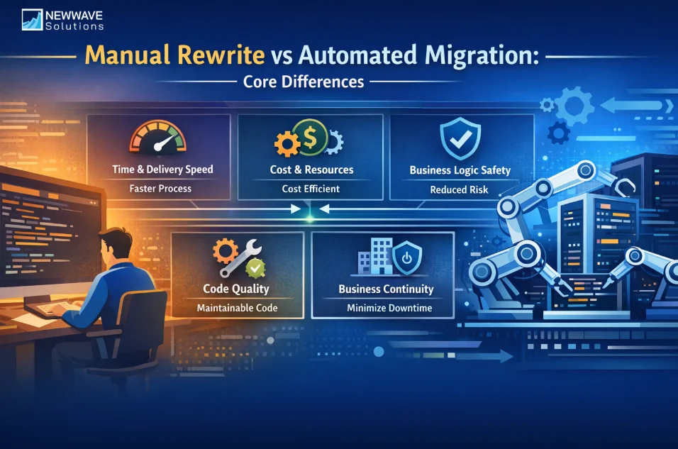 Manual Rewrite vs Automated Migration: Core Differences