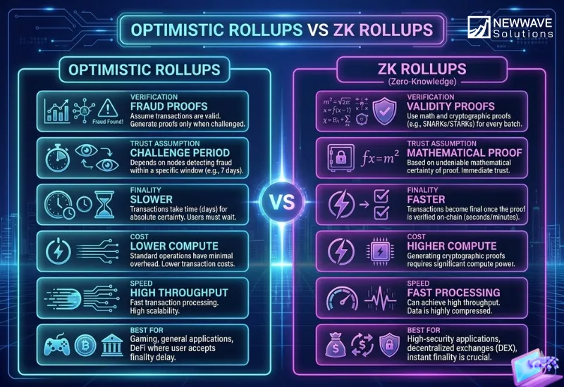 Difference Between Optimistic Rollups vs ZK Rollups
