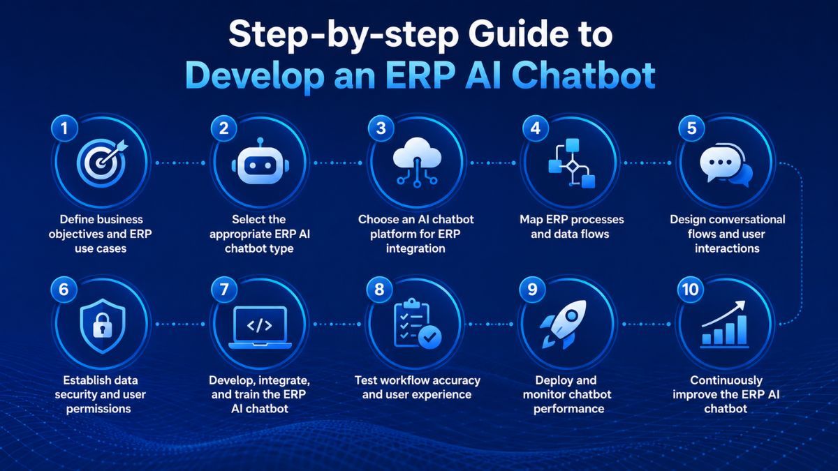 ERP AI chatbot development process