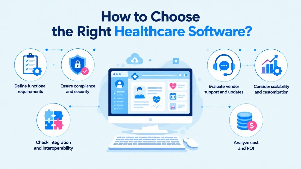 Key factors to consider to choosing the right types of healthcare software