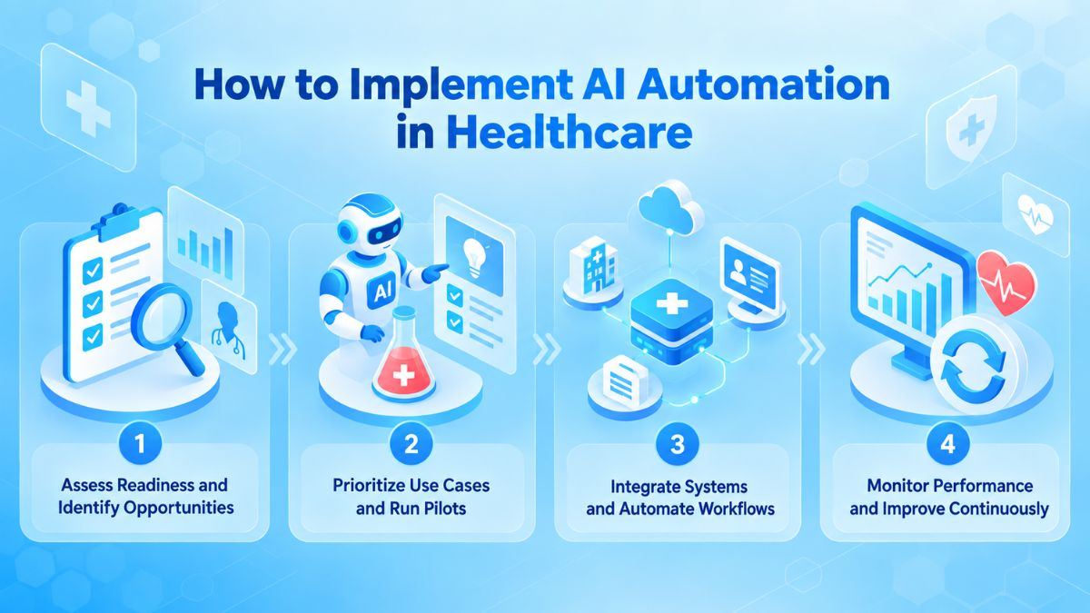 how to Implement AI Automation in Healthcare