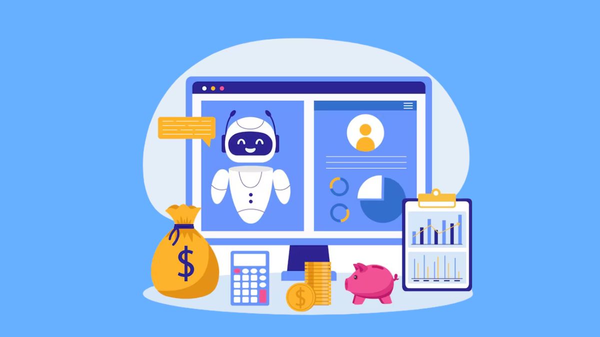 AI chatbot in banking connected with digital financial services