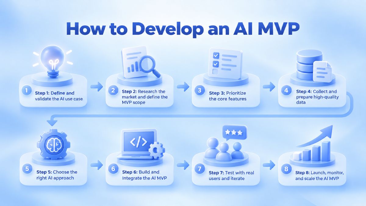 Step-by-step guide to develop an AI MVP