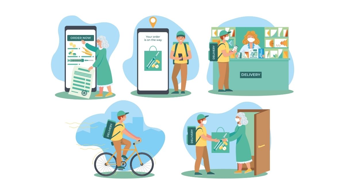 How a medicine delivery app works