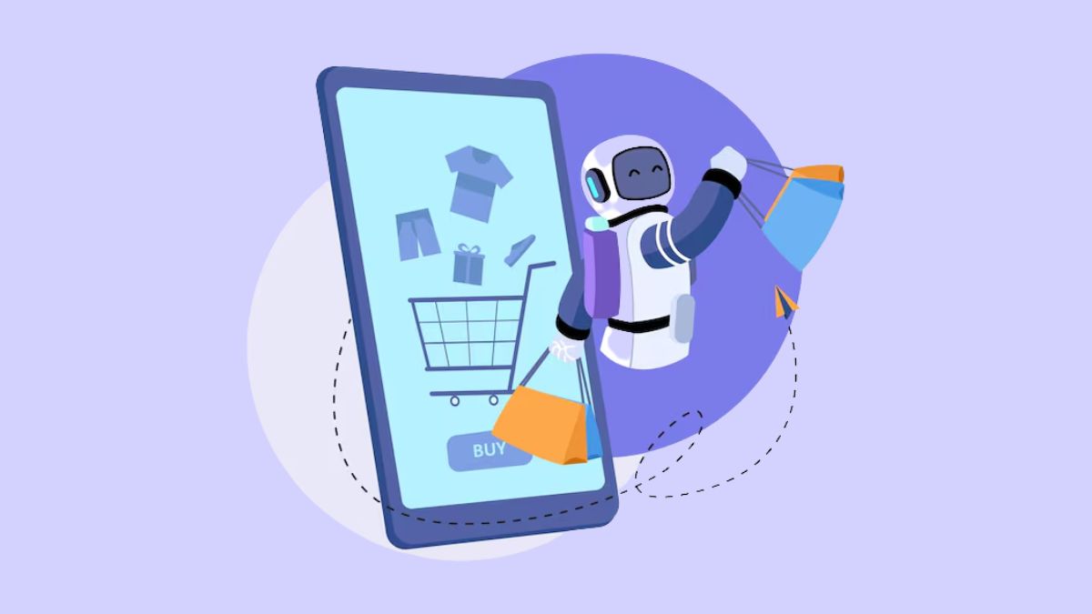 Machine learning in retail with AI shopping interface